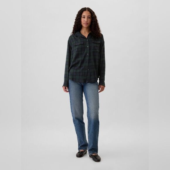 Plaid Button-Up Shirt - Picture 4 of 4